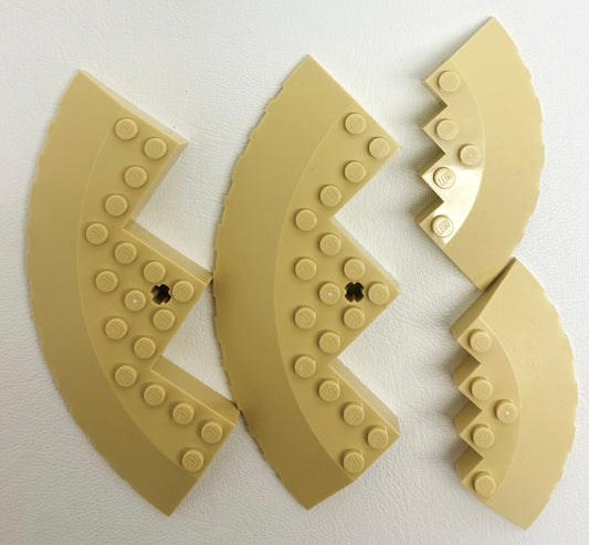 LEGO Tan Round Corner Brick Fun Pack Mixed Sizes