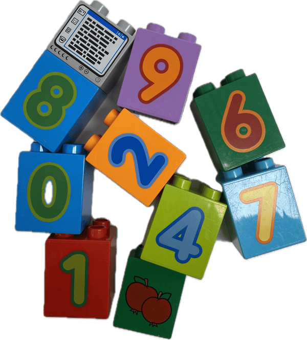 LEGO Duplo Fun Pack Printed Bricks Numbers Apples Computer – BrickResales