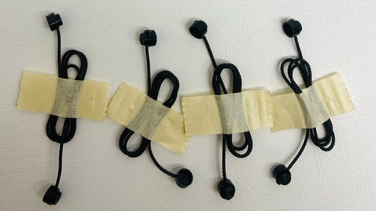LEGO Black String 40L with End Studs Pack of 4 BRAND NEW