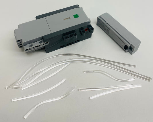 LEGO Electric Powered Up Bluetooth Hub 3 Motors 6 LED Lights USB-C Port plus Fiber Optic Cables