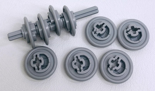 LEGO Technic Crank Disks Pack of 9 Light Bluish Grey