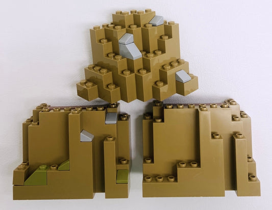 LEGO Dark Tan Rock Panels Fun Pack
