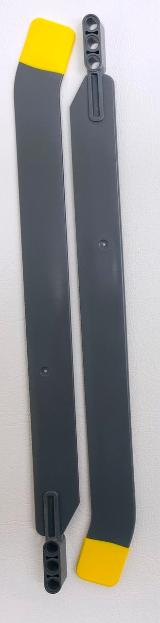 LEGO Technic Large Rotor Blade Pack of 2 Dark Bluish Grey with Yellow Tip
