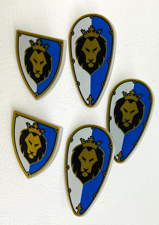 LEGO Castle Shields Fun Pack of 4 Lion Pattern