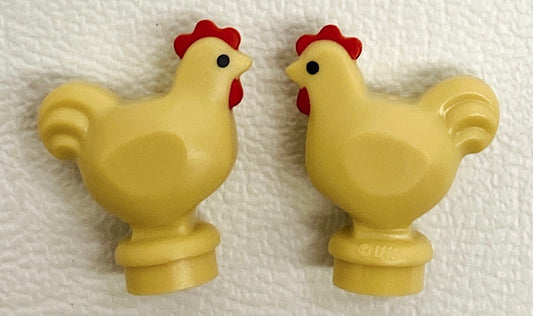 LEGO Animal Tan Chicken Pack of 2