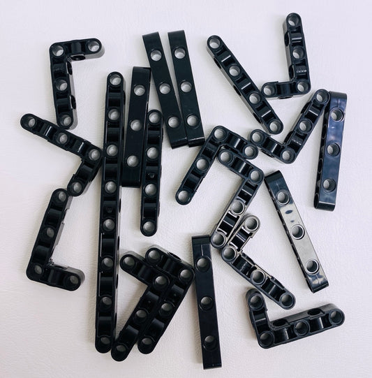 LEGO Technic Black Liftarm Fun Pack Perpendicular Holes Mixed Types