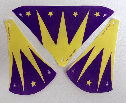 LEGO Friends Cloth Tent / Awning Fun Pack Dark Purple / Bright Light Yellow