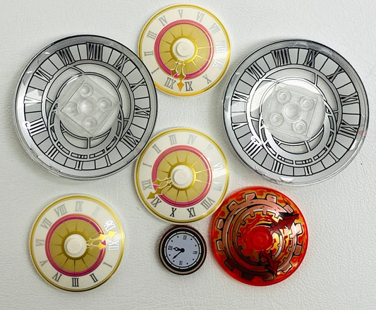 LEGO Clock Faces Fun Pack Mixed Printed Dishes and Tile