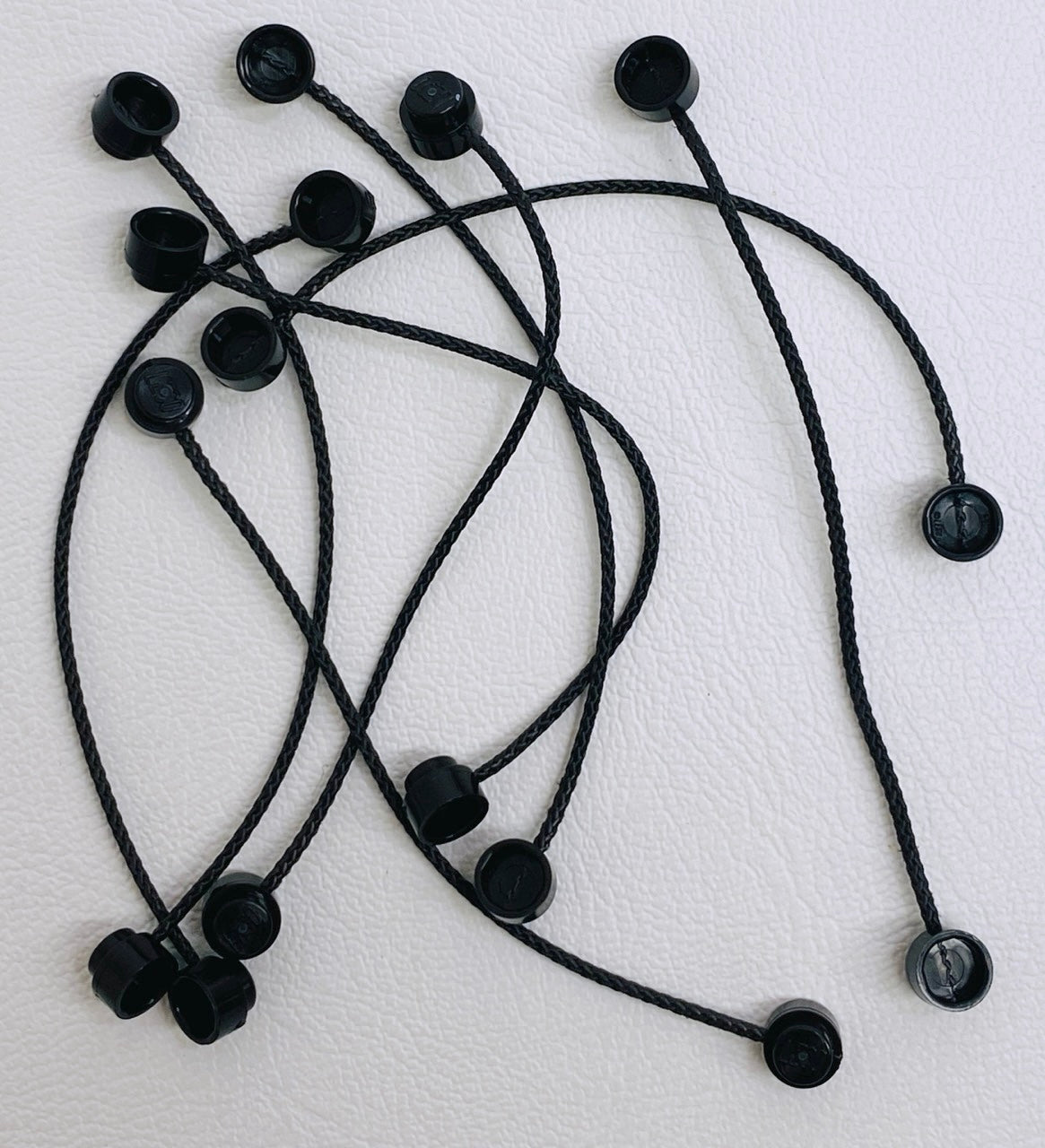 LEGO Black String with End Studs 10L Pack of 12 Black