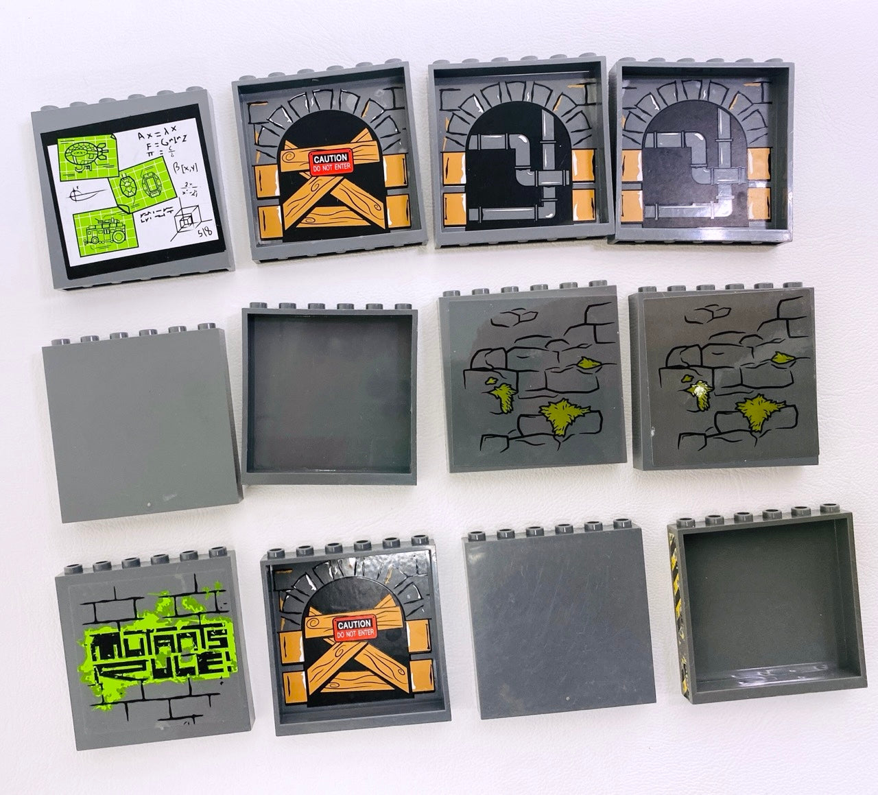 LEGO Panel 1x6x5 Pack of 10 Dark Bluish Grey