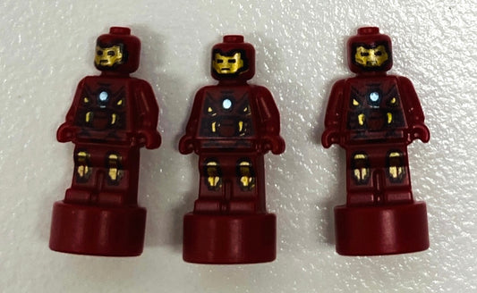 LEGO Marvel Superheroes Iron Man Statuette x3