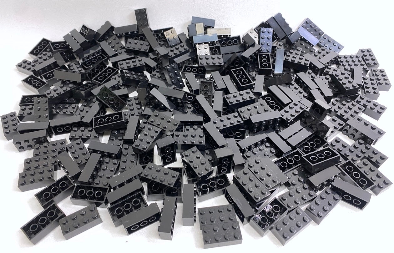 LEGO Black Brick 2x4 Huge Bag of Bricks!