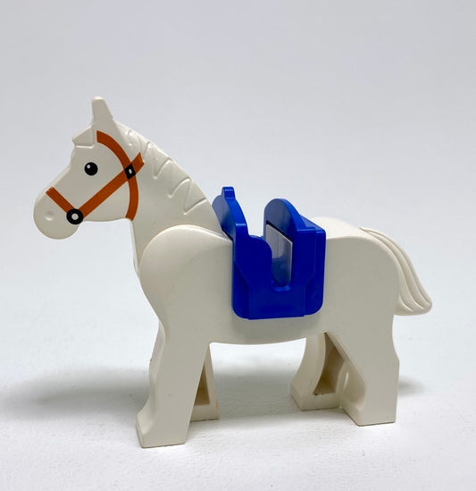 LEGO Animal Horse With Vintage Blue 1 Clip Saddle