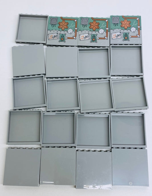 LEGO Panel 1x6x5 Pack of 20 Light Bluish Grey