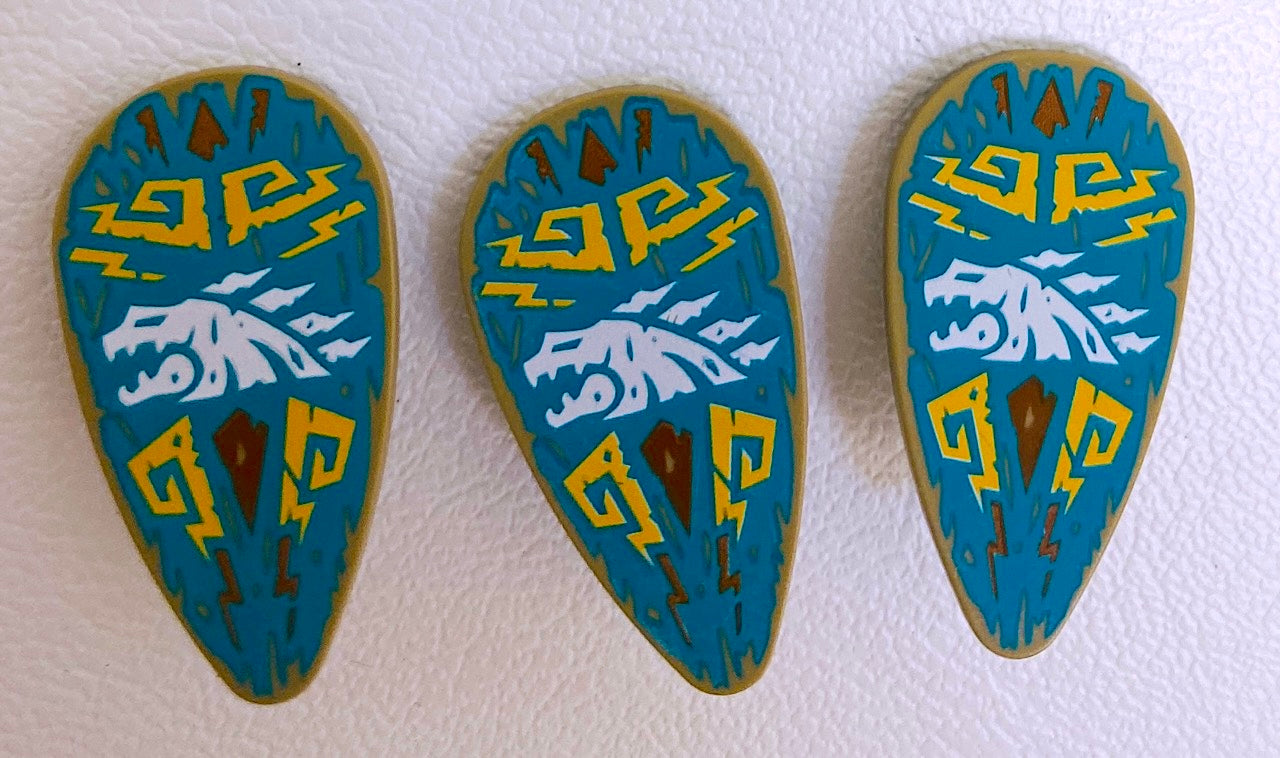 LEGO Ninjago Shields Fun Pack of 3 Island Dragon Pattern