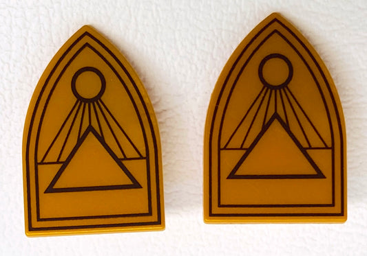 LEGO Shields Fun Pack of 2 Pearl Gold for Egyptian Warrior