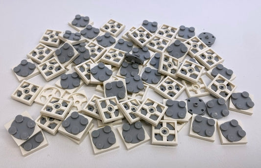 LEGO Turntable 2x2 Fun Pack White / Light Bluish Grey
