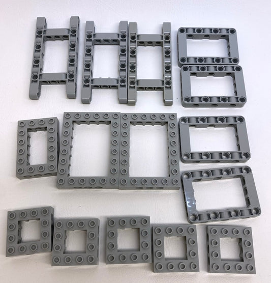 LEGO Technic Light Bluish Grey Open Brick and Frame Fun Pack Mixed Sizes
