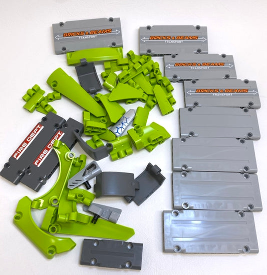 LEGO Technic Panel Fun Pack Mixed Types Lime / Light Bluish Grey / Dark Bluish Grey
