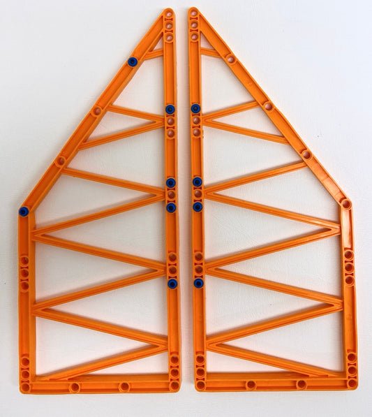 LEGO Support Girder 31x13 Trapezoid Pack of 2 Orange