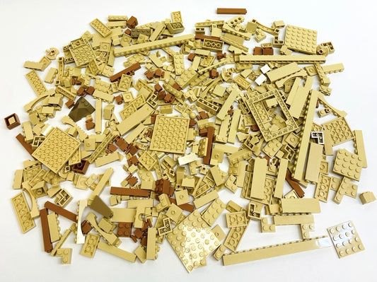 LEGO Tan Fun Pack Mixed Pieces Bricks Slopes Plates and More (Copy)