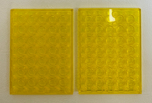 LEGO Classic Space Trans Yellow Plate 6x8 Pack of 2