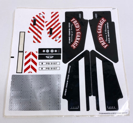 LEGO Technic Sticker Sheet From Set #9395 Pick-Up Tow Truck