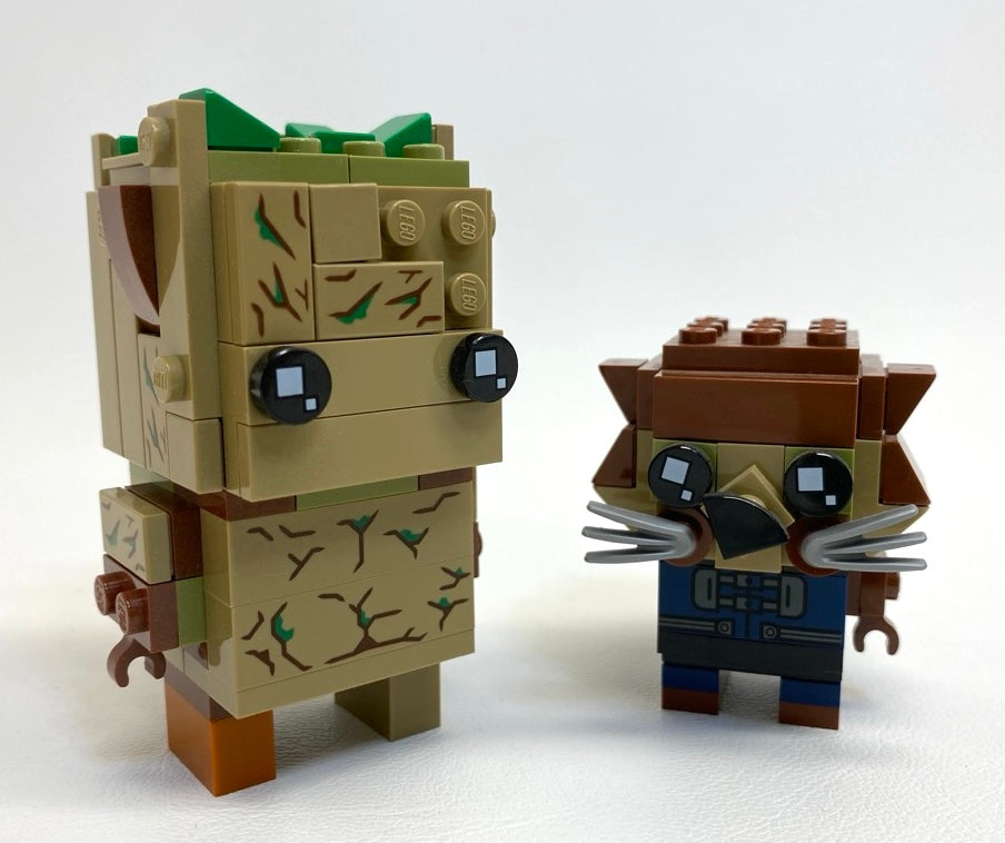 LEGO Marvel Superheroes Brickheadz Groot and Rocket (As Pictured)