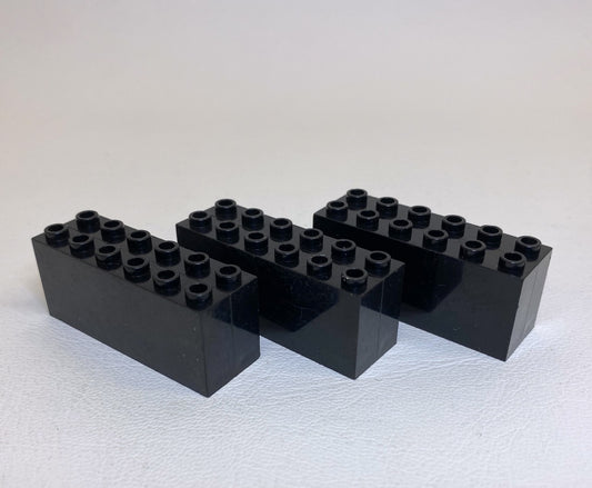 LEGO Vintage Weight Brick 2x6x2 Pack of 3 Black - Trains / Cranes / Ships