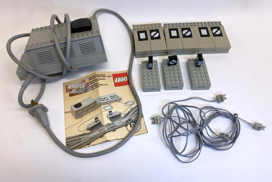 LEGO Trains Vintage 12V Fun Pack Remote Controlled Point Switches and Transformer