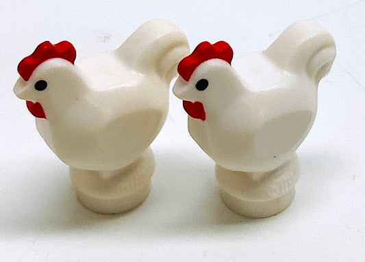 LEGO Animal White Chicken Pack of 2