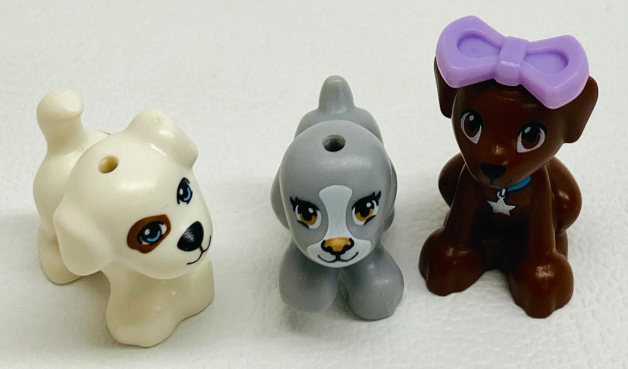 LEGO Friends Animals Dogs / Puppies Pack of 3 Mixed Types