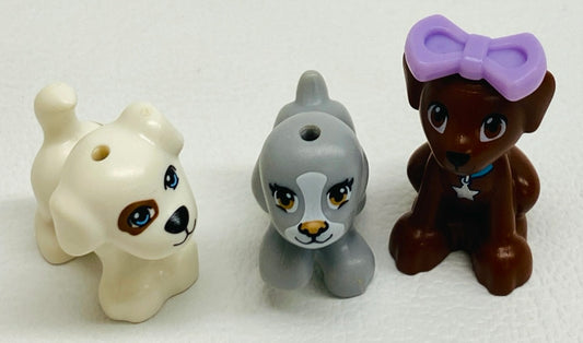LEGO Friends Animals Dogs / Puppies Pack of 3 Mixed Types