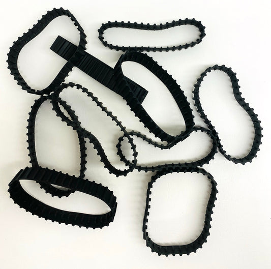 LEGO Black Rubber Tread Fun Pack of 10 - Large 36xTreads Non-Technic