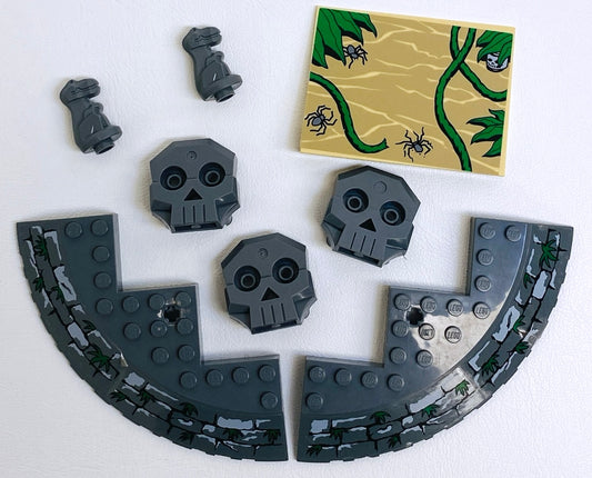 LEGO Indiana Jones Temple Escape Pieces Fun Pack Mixed Slopes Skulls Dinosaurs