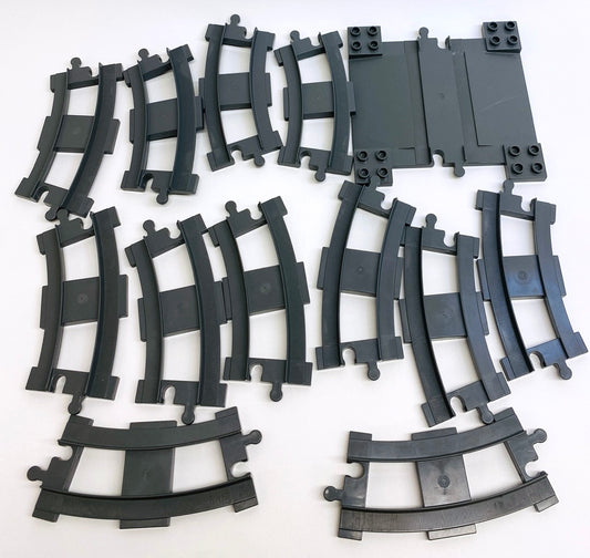 LEGO Duplo Train Track Mixed Fun Pack - Dark Bluish Grey