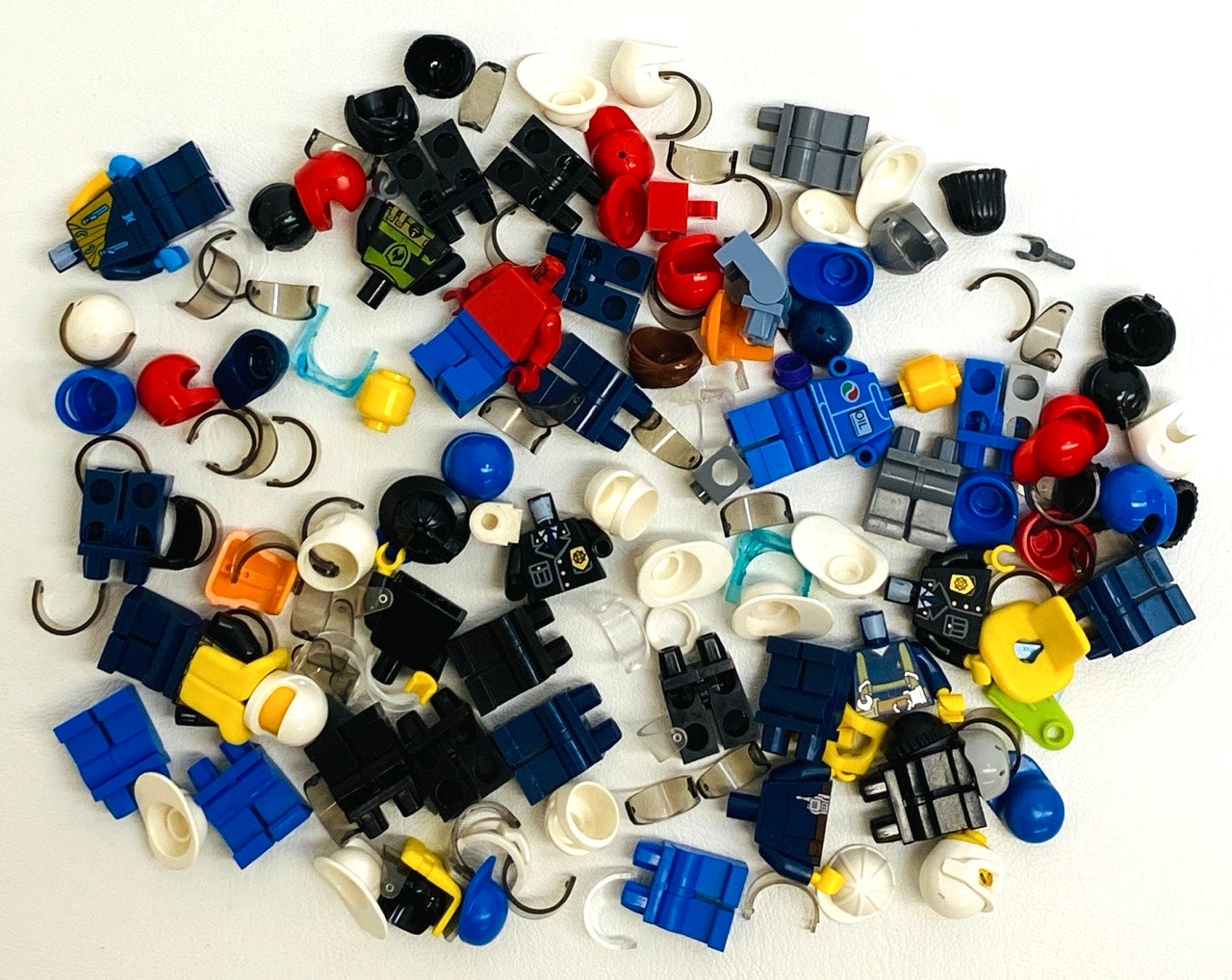 LEGO Minifigure Pieces Fun Pack Mixed Heads Torsos Legs Headgear