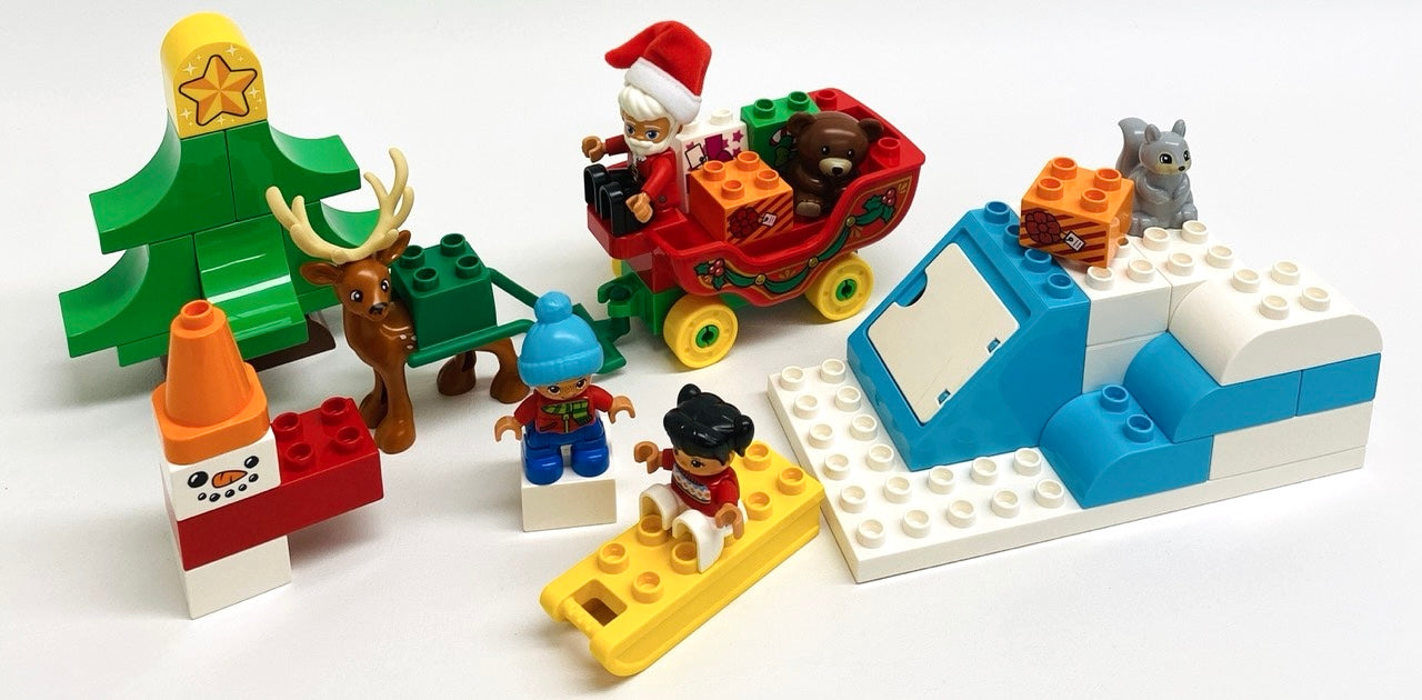 LEGO Duplo Santa's Winter Holiday Set #10837 with Figures and Instructions (As Pictured)