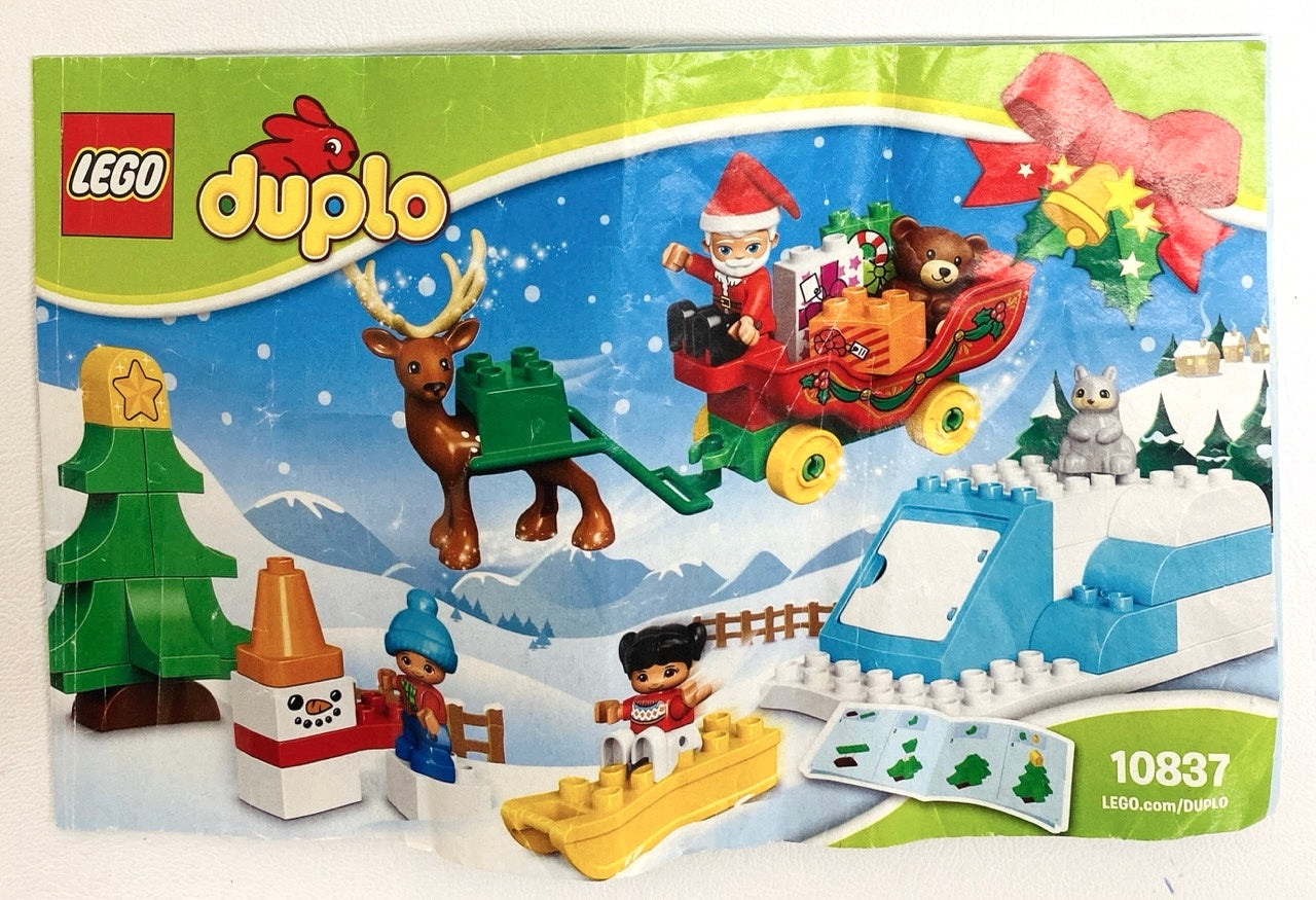 LEGO Duplo Santa's Winter Holiday Set #10837 with Figures and Instructions (As Pictured)
