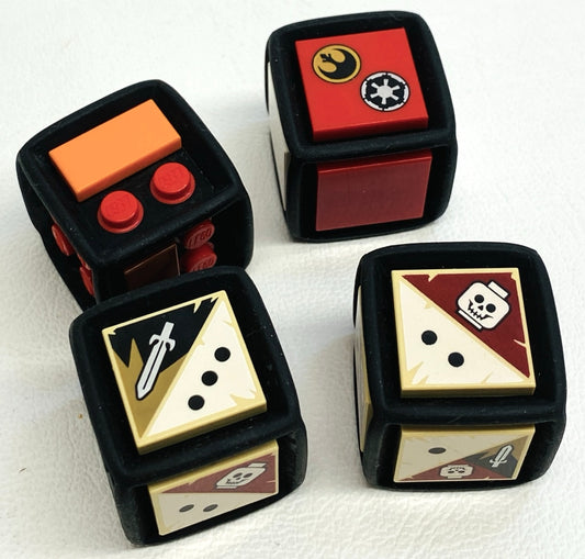 LEGO Game Dice Fun Pack of 4 with Mixed Tiles