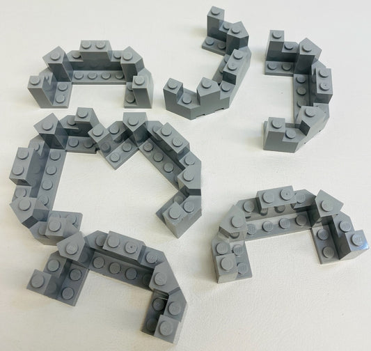LEGO Castle Turret Top Pack of 7 Light Bluish Grey