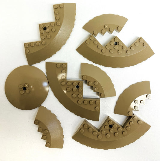 LEGO Dark Tan Round Corner Brick and Dish Fun Pack Star Wars Jabba's Palace