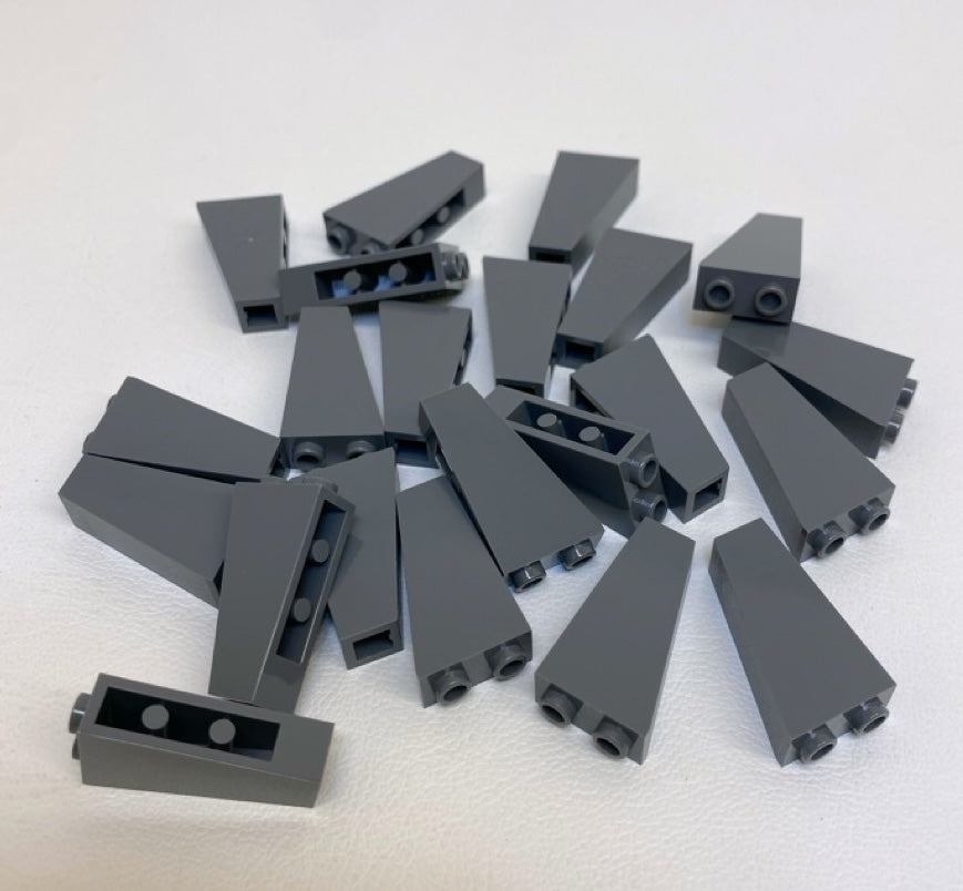 LEGO Dark Bluish Gray Inverted Slope 75 2x1x3 Fun Pack
