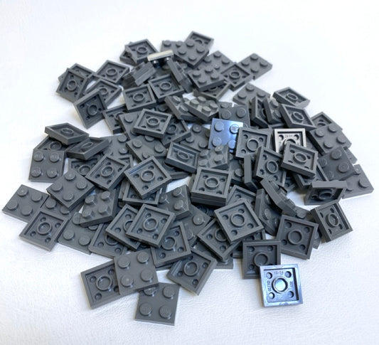 LEGO Dark Bluish Grey Plate 2x2 Fun Pack