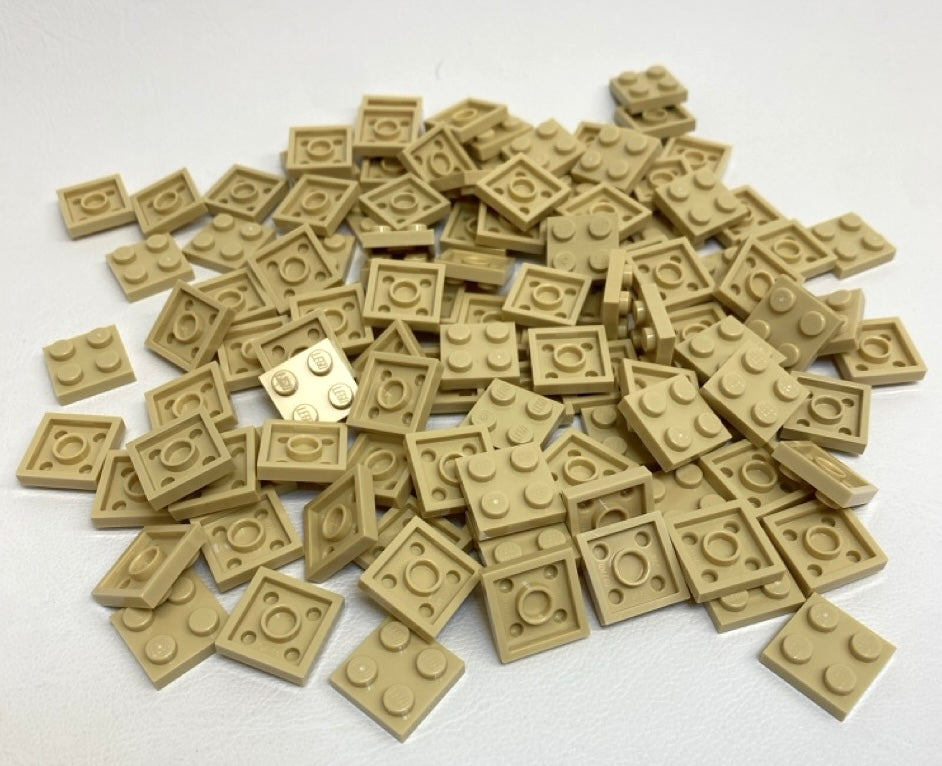 LEGO Tan Plate 2x2 Fun Pack