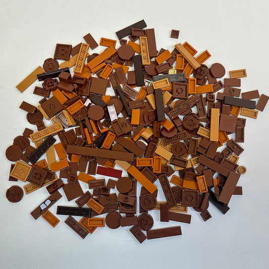LEGO Mixed Shades of Brown Tiles Fun Pack