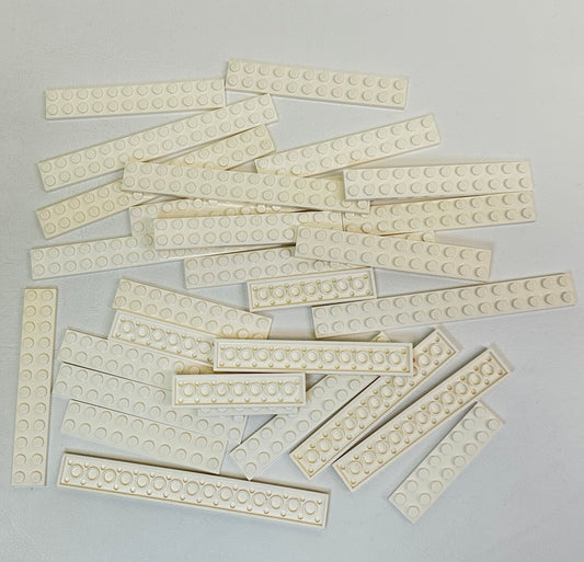 LEGO White Plates Mixed Lengths Fun Pack