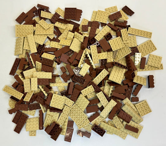 LEGO Reddish Brown and Tan Fun Pack Mixed Pieces