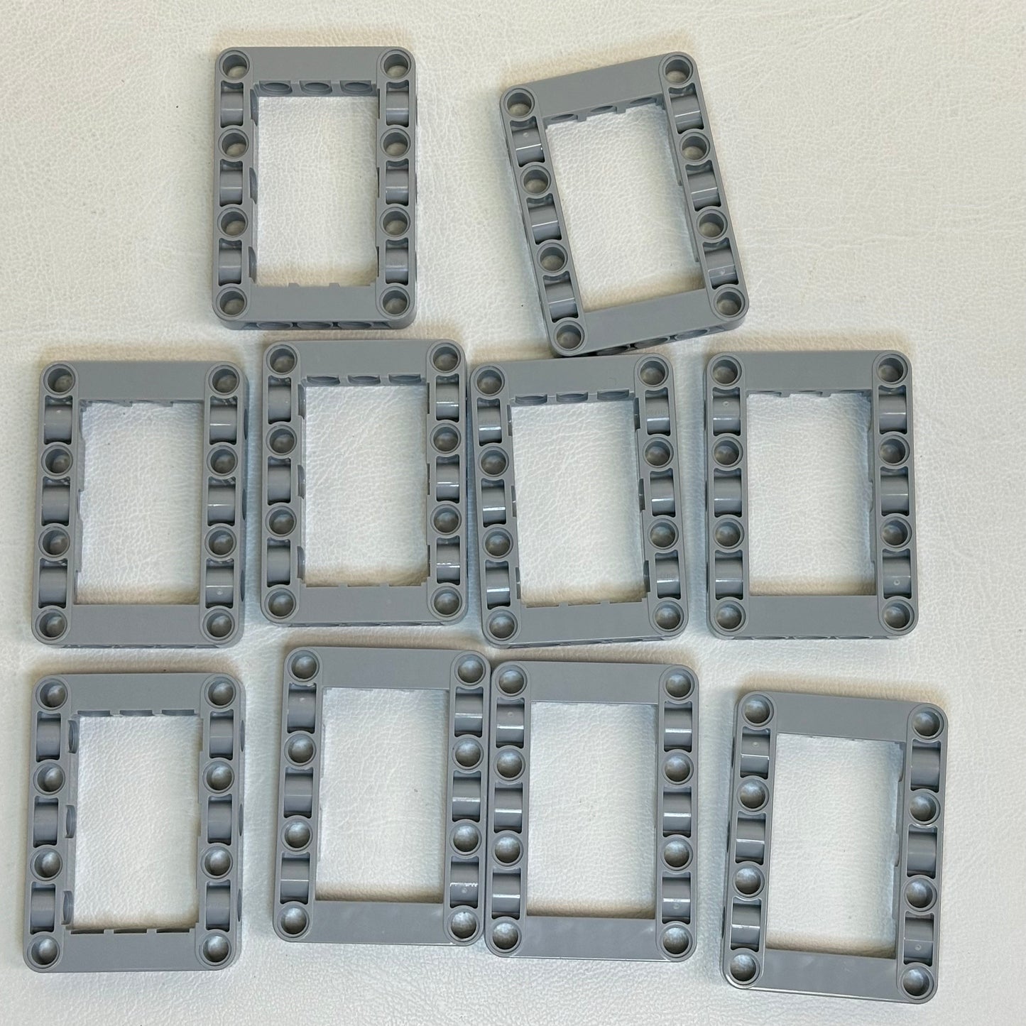 LEGO Technic Light Bluish Grey Open Frame Liftarm 5x7 Pack of 10