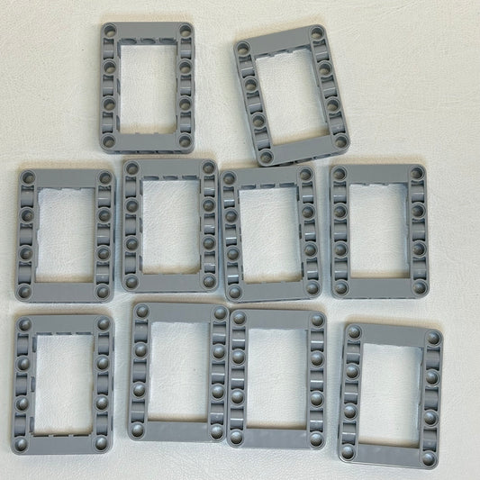 LEGO Technic Light Bluish Grey Open Frame Liftarm 5x7 Pack of 10